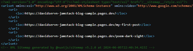 nuxt-sitemap